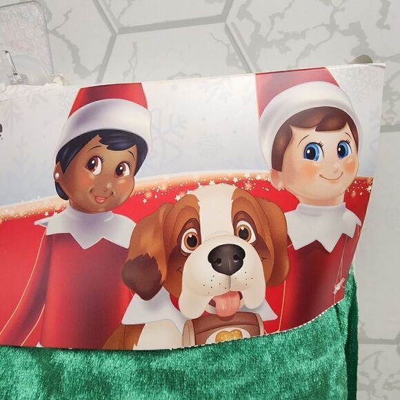 New The Elf on The Shelf Green Velour Christmas Tree Skirt, 48 in - Picture 5 of 8